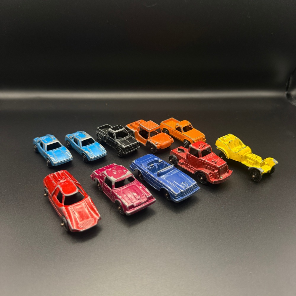 Vintage Tootsietoy Diecast Car Truck Lot of 10 Monza 450 SL USA Metal Toys